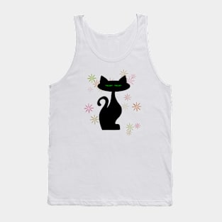 Modern cat Tank Top